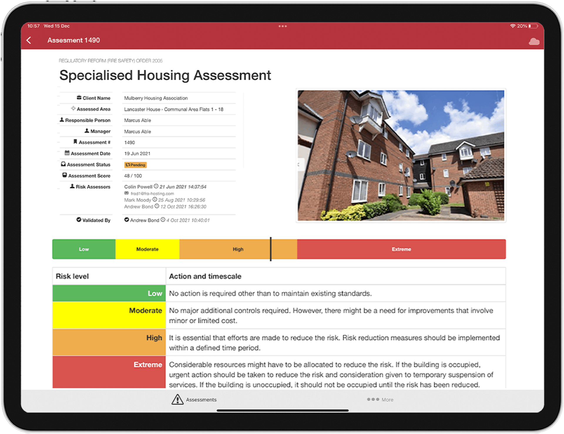 Mobile App for Risk Assessors